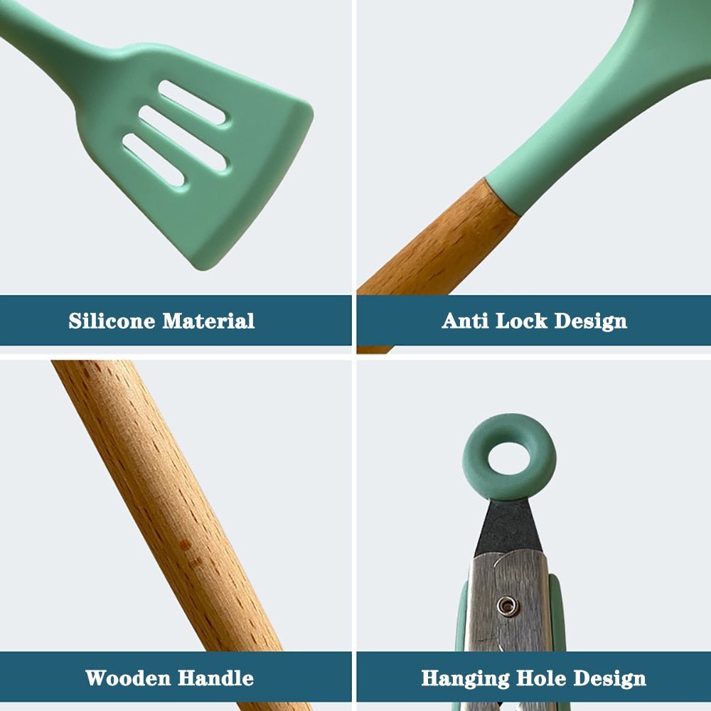 Silicone Kitchenware Cooking Utensils - Amanist