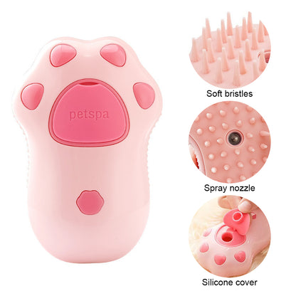 Steam Cat Brush - 3-in-1 Electric Pet Grooming Tool