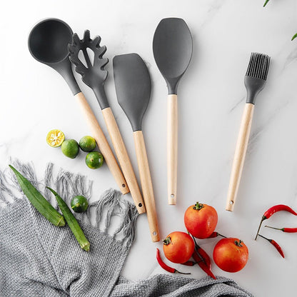 Silicone Kitchenware Cooking Utensils - Amanist